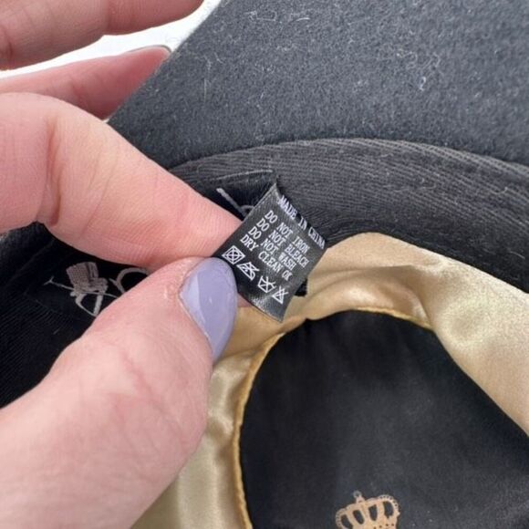 Epoch Hats Company Men's 100% Wool Felt With Feather‎ Fedora Hat Black Size S/M - Picture 8 of 11